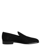 Dolce & Gabbana Black Suede Slip On Loafers Formal Shoes -   -  Dolce & Gabbana.